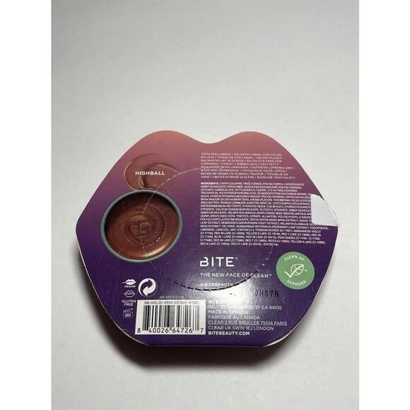 BITE BEAUTY Agave+ Agave Plus Lip Tint Tin Tinted Lip Balm Highball - Picture 2 of 3